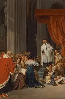 Saint Vincent de Paul Preaching to the Court of Louis XIII, 1823