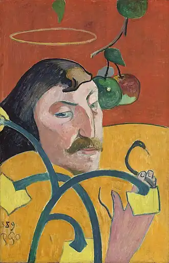 Self-Portrait with Halo and Snake