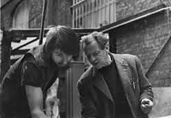 Paul Mason with Willi Soukop at The Royal Academy of Arts Schools, London