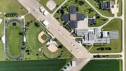 The school complex in Pekin