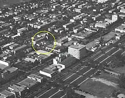 North West aerial view of Penthouse Court in 1939
