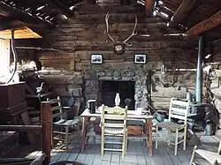 Inside the Ashurst Cabin.