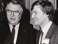 Bernard Le Grelle and French Prime minister Pierre Mauroy.