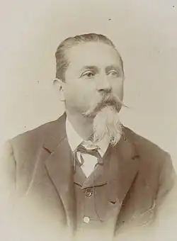 Black-and-white photographic portrait of Pietro Tacchini