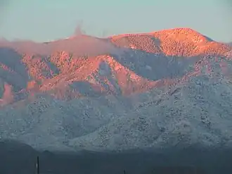 Mount Graham highest point in the Pinaleño Mountains