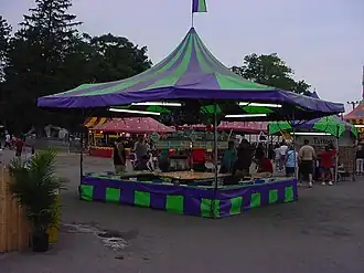 Pingpong ball and fishbowl game