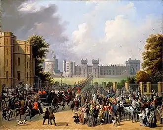 The Arrival of King Louis Philippe at Windsor Castle, 1844