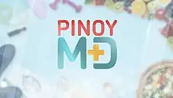 An image with a blue background. The show title is displayed on the center of the image.