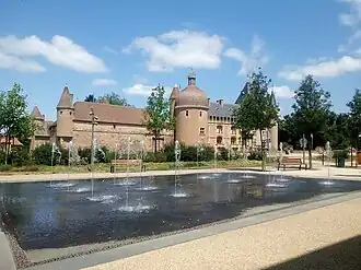 The Château de La Clayette as seen from the Place des Fossés