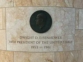 Plaque on Column at North East Corner of Memorial