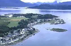 Aerial view of Plockton