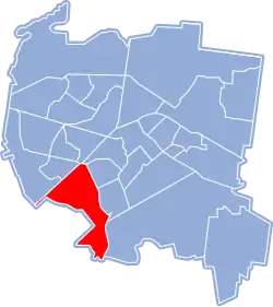 Location of Nowe Miasto within Białystok