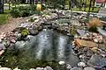 Pool in rock garden on the campus of University of Alberta, Edmonton, Canada.