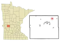 Location of Villard, Minnesota