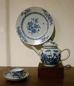 Blue and white Chinese export porcelain (18th century)