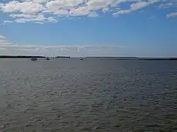 The harbor of Port Broughton on the Eastern shore of Spencer Gulf