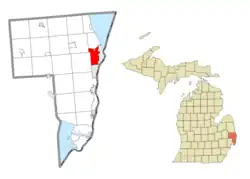 Location within St. Clair County