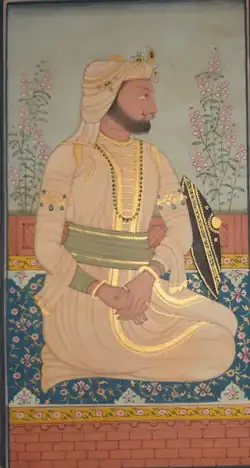 Watercolour painting of Sher Shah Suri