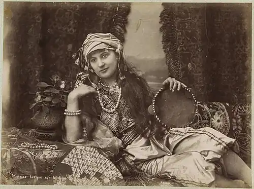 "Turkish Princess on her divan"