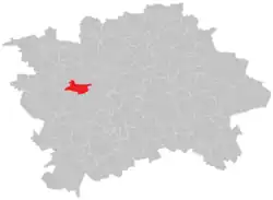Location of Košíře in Prague