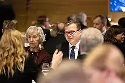 Tellervo Koivisto and Petteri Orpo in 2023