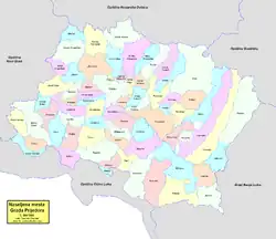 Location of Prijedor