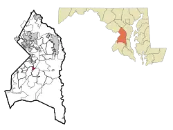 Location of Morningside, Maryland