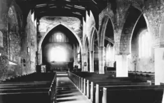 The interior of the church in 1891