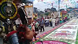 Procession celebrating John the Baptitst in Rafael Delgado