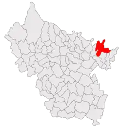 Location in Buzău County