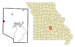 Location of Richland, Missouri