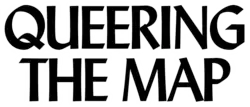 Website logo, which is just the text "Queering the Map"