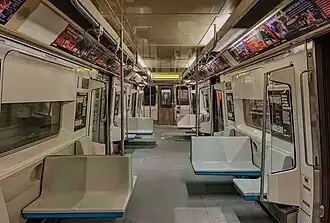 The interior of an R110B