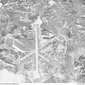An aerial view of the RAF Tengah taken in 1953