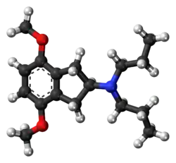 Ball-and-stick model of the RDS-127 molecule