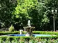 A fountain in the town park