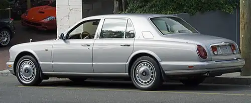 Silver Seraph quarter rear view