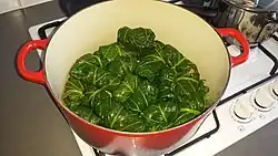 Stuffed collard greens