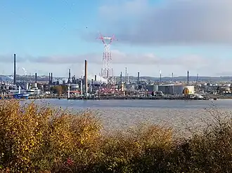 Port-Jérôme-Gravenchon Refinery on the bank of the Seine