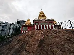Back view of the temple