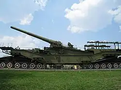 Railway gun TMK-3-12 at the Moscow Victory park