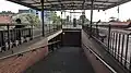 Ramp leading to platforms and underpass, August 2024