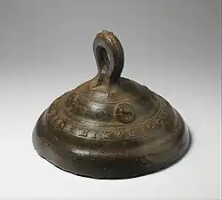 13th century, Germany. Refectory bell. A single bell was a cymbalum.