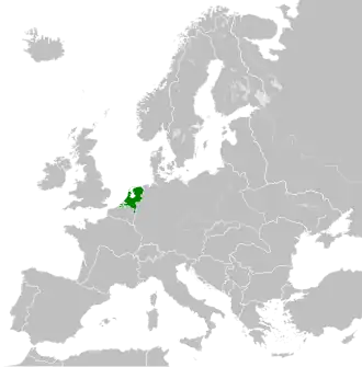 Reichskommissariat Niederlande in 1942
