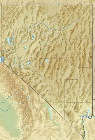 Reveille Range is located in Nevada