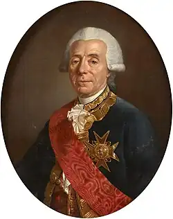 Charles-René de Fourcroy, in 1781
