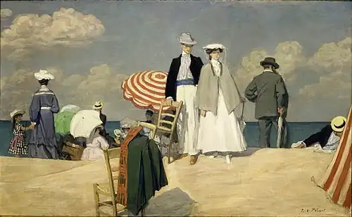 Plage à Cabourg (1896), oil on canvas, musée d'Orsay.