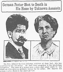 American pastor was murdered for too much war talk 1916