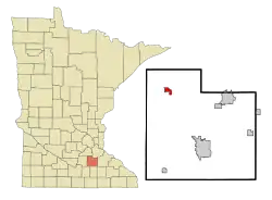 Location in the state of Minnesota, USA