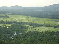 View of Verinag town in Anantnag district, J&K, India